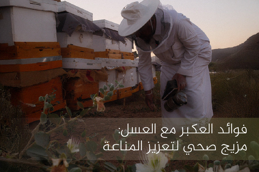 فوائد العكبر مع العسل